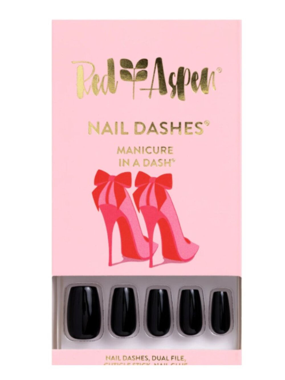 NEW Red Aspen Press-On Nail Roan in Her Red Bottoms Medium Coffin